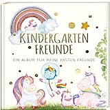 Kindergartenfreunde - EINHORN: ein Album für meine ersten Freunde (Freundebuch Kindergarten 3 Jahre) PAPERISH®*
